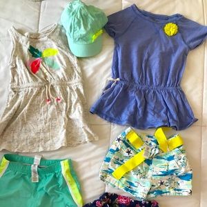 Bundle shorts and tops sizes 3 and 4 Toddler